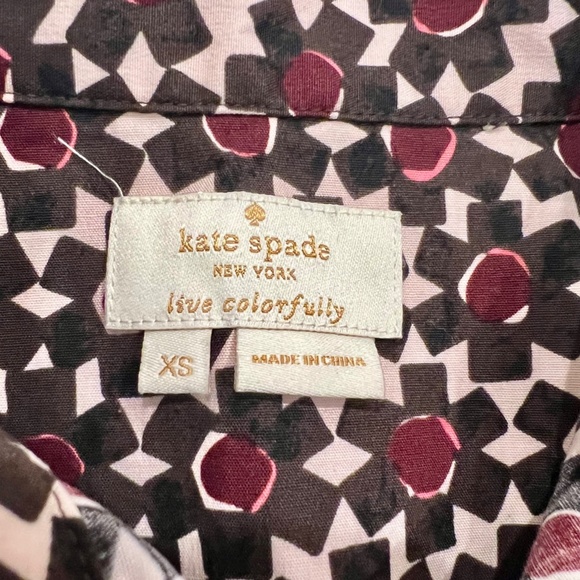 KATE SPADE Floral Tile Peplum Top in Rambling Roses Size XS MSRP $178 - Picture 5 of 5